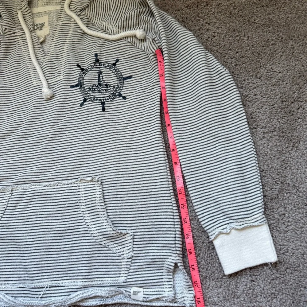 Blue 84 Wells Beach Maine Pullover Sweater/Sweatshirt Striped Nautical Size S - Picture 4 of 8